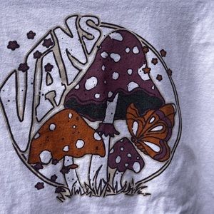 Vans Mushroom Short Sleeve Tshirt , White , Size Medium Shroom shirt ( B3)